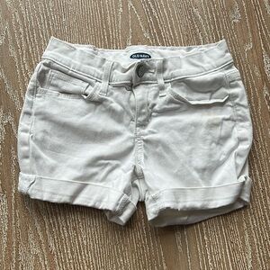 Girls white shorts